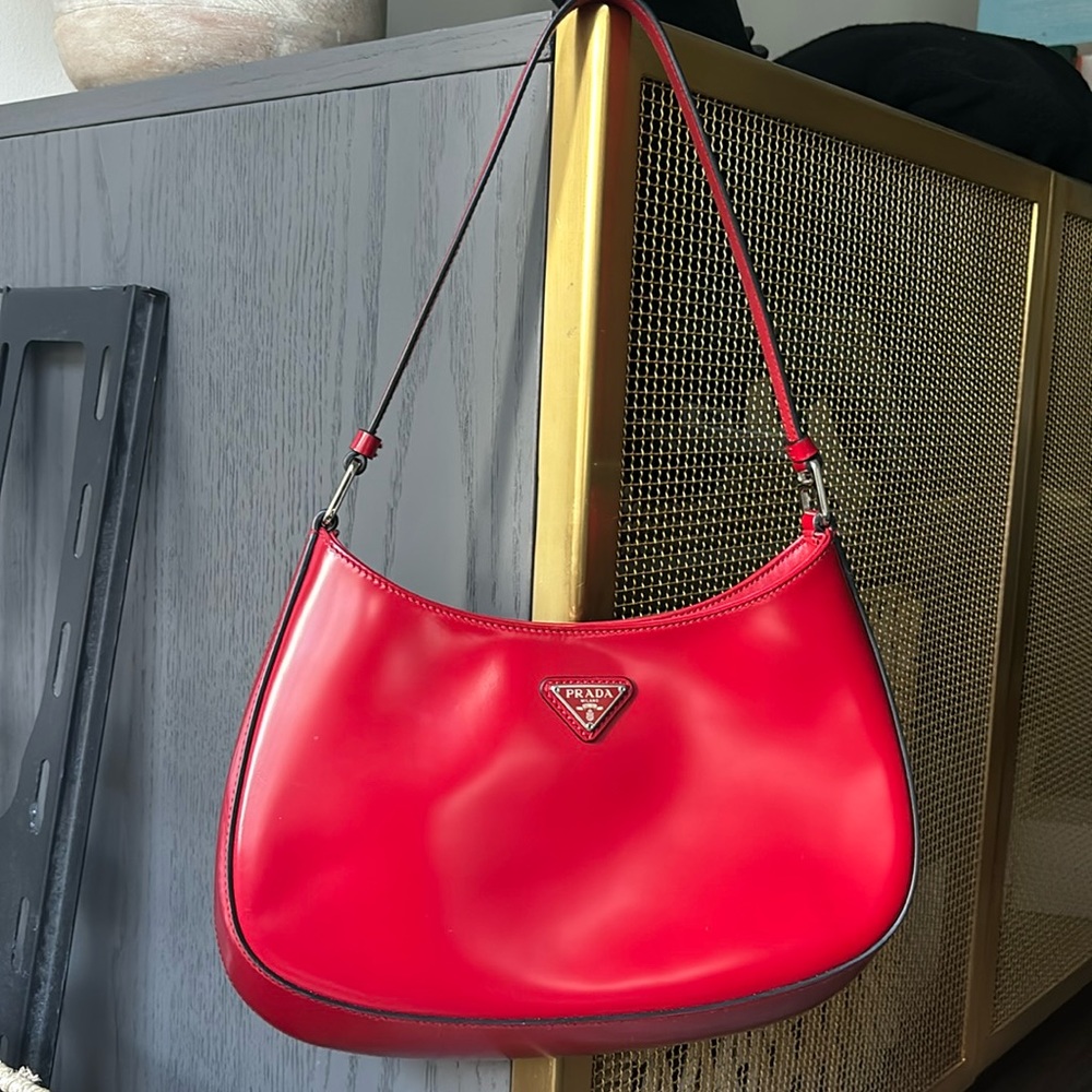 Prada Cleo brushed leather shoulder bag
